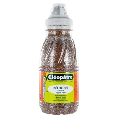 Obrázek Cléopâtre Peinture Paillettes Farbe, Glitzer, Siena, 250 ml