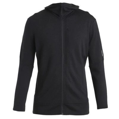 Obrázek Icebreaker Merino 260 MID Weight Quantum ZIP Hoodie Mikina na zip, Muži, Velikost: XL, Black