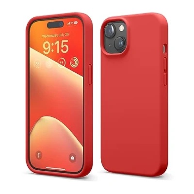 Obrázek elago Tekuté silikonové pouzdro kompatibilní s iPhone 15, prémiové na mobil, ochranné celé tělo [4vrstvá struktura odolná proti nárazu], měkká podšívka z mikrovlákna