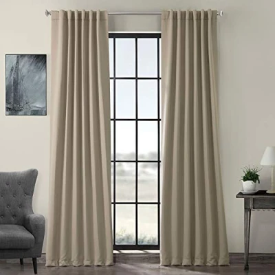 Obrázek HPD Half Price Drapes BOCH 151304 96, Vorhang für Raumverdunkelung, 127 x 248 cm, 1 Panel, klassisches Taupe, Polyester Mischung, 50&quot; W 96&quot; L (Pack of 1)
