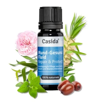 Obrázek Mund Gesund Fluid Repair &amp; Protect Rostlinná pomoc při Zánětu Dásní, Parodontóze, Aftech, 10 ml