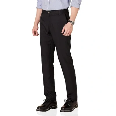 Obrázek Amazon Essentials Herren Flatfront Anzughose in schmaler Passform, Schwarz, 32W / 32L