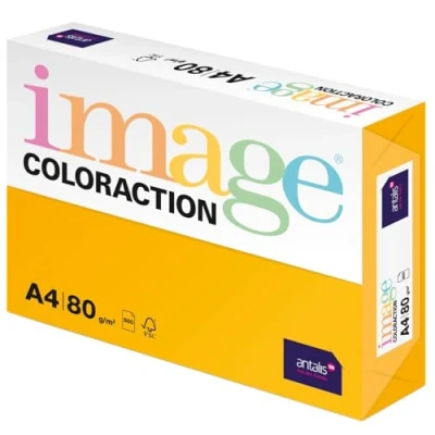 Obrázek Image Coloraction Hawai barevný papír do kopírky DIN A4, 210 x 297 mm, 80 g/m² pestrý, bezdřevý tiskárny pro 500 listů intenzivní žlutý