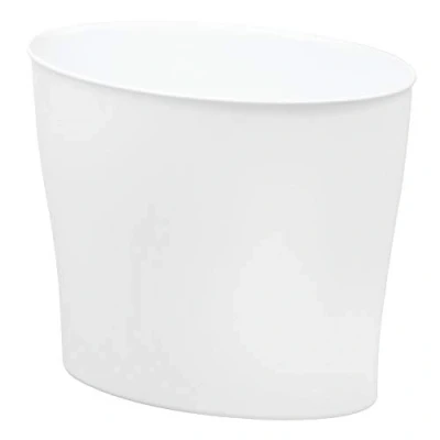 Obrázek iDesign InterDesign koupelna, ložnice nebo kancelář, Nuvo odpadkový koš, plast, bílá/opulentní zahrada
