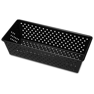 Obrázek Guardini Gardenia Brotbackform, gelocht, 25 x 11 cm, Stahl mit Antihaftbeschichtung, Schwarz