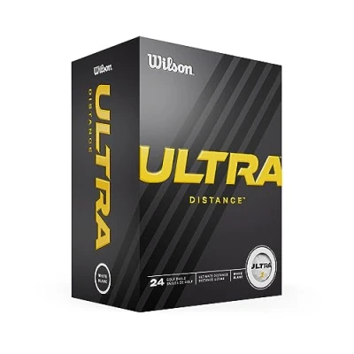 Obrázek Wilson Golfové míče, Ultra Distance, dvoudílný golfový míček, 24 míčků, bílý