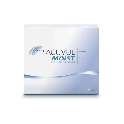 Obrázek ACUVUE MOIST 1denní kontaktní čočky pro citlivé oči a alergiky denní 9 dpt BC UV ochrana &amp; komfortní nošení 90 čoček