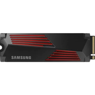 Obrázek Samsung SSD disk 990 pro NVMe M.2 s Heatsink, 1 TB, PCIe 4.0, 7 450 MB/s čtení, 6 900 zápis, interní hraní PC / konzolí a úpravu videa, MZ V9P1T0CW