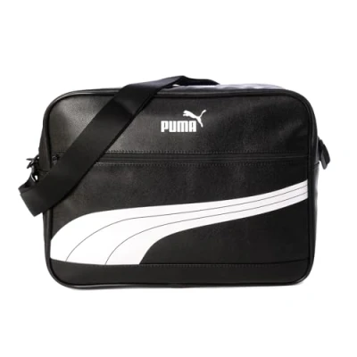 Obrázek PUMA Unisex taška přes rameno Campus Reporter Retro pro dospělé, Černá/bílá