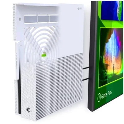 Obrázek TotalMount Nástěnný držák pro konzolu Microsoft Xbox One s vedením tepla a bezpečnostním klipem, černý