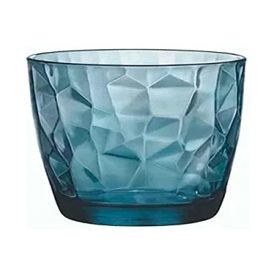 Obrázek Bormioli Rocco 302259 Diamond Ocean Blue sklenice na whisky, 390 ml, sklenice, modrá, 6 kusů