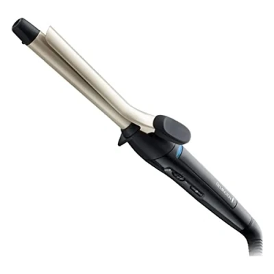 Obrázek Remington Kulma pro Spiral Curl CI5319, 19 mm definované kroužky, antistatická keramicko turmalínová povrchová úprava, černá/krémová