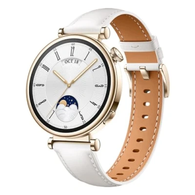Obrázek HUAWEI Chytré hodinky Watch GT 4, výdrž baterie až 14 dní, kompatibilní s iOS a Android™, měření srdeční frekvence, sportovní hodinky, SpO2 GPS, 41 mm, bílé