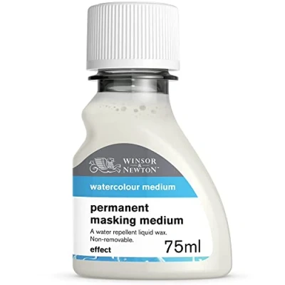 Obrázek Winsor &amp; Newton 2621767 akvarelové prostředky Permanentní maskovací médium lze nanášet přímo na papír nebo sušené barvy papír, láhev 75 ml