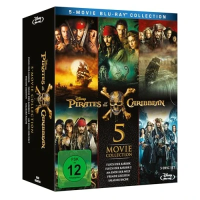 Obrázek Pirates of the Caribbean 5 Movie Collection [5 DVDs]