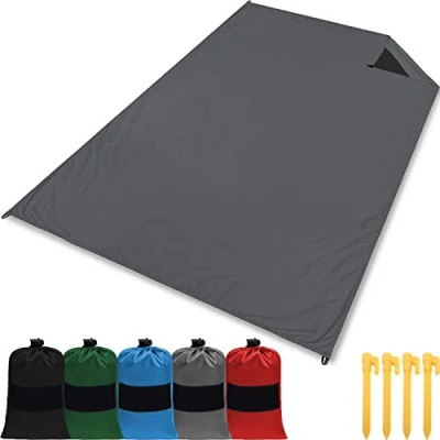 Obrázek gipfelsport Pikniková deka Outdoor I plážová deka, vodotěsná, omyvatelná, bez písku velikost 200 x 140 cm šedá