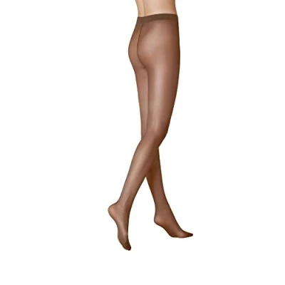 Obrázek KUNERT Dámské punčocháče Satin Look 20 transparentní lesklé DEN, mandle