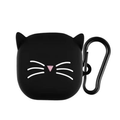 Obrázek kwmobile pouzdro kompatibilní se Samsung Galaxy Buds FE silikonové ochranné na sluchátka Case Cover černobílé