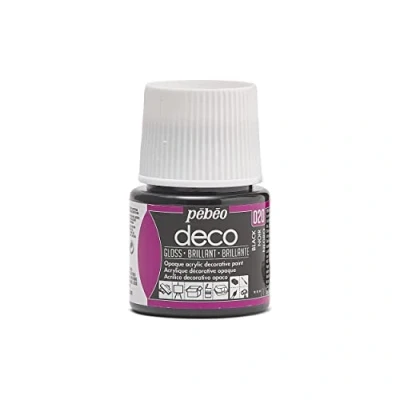 Obrázek Pébéo 092020 Acrylfarbe, 45 ml, Tiefschwarz, 1 Flasche
