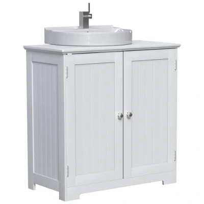 Obrázek Home Discount priano unter Waschbecken Badezimmer Unterschrank Schrank Einheit, stehend, weiß, 60 x 30 cm