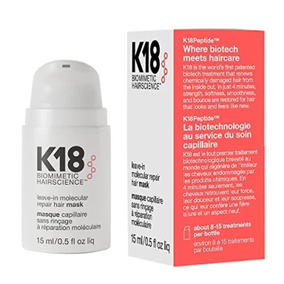 Obrázek K18 Leave In Repair maska na vlasy, 15 ml, bílá