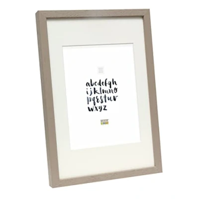 Obrázek Deknudt Frames S223K7 rámeček na obrázky 24 x 30 Basic, taupe vysoká dřevěná lišta s pttem objednací rozměr = rozměry rámu dřevo fotokader