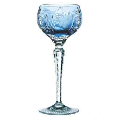 Obrázek Nachtmann Sklenice na víno s broušenou dekorací, 230 ml, světle modrá, hroznové víno, 35948, římské sklo z olovnatého křišťálu, lze mýt v myčce, Made in Germany