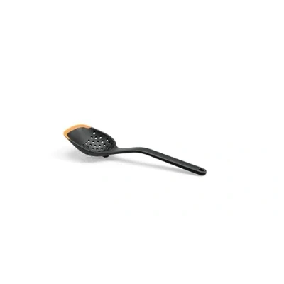 Obrázek Fiskars Sieblöffel, Länge: 30 cm, Kunststoff/Silikon, Functional Form, Schwarz/Orange, 1027302