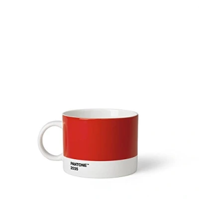 Obrázek Pantone Hrnek na čaj, porcelán, červený 2035, 10,4 x 8 cm
