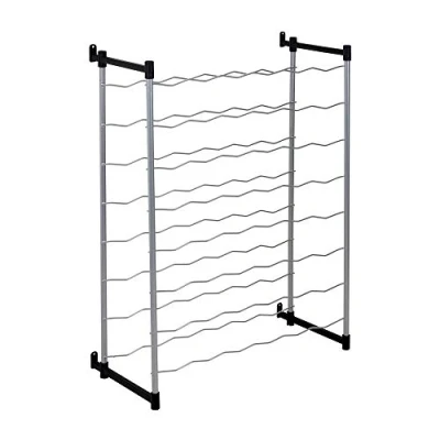 Obrázek Metaltex Regál na lahve, šedý, pro 48 lahví