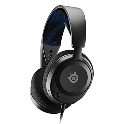 Obrázek SteelSeries Arctis Nova 1P Multi System Gaming Headset Hi Fi ovladač 360 prostorový zvuk paměťová pěna mikrofon s potlačením hluku PS5, PS4, PC, Xbox, Switch černý