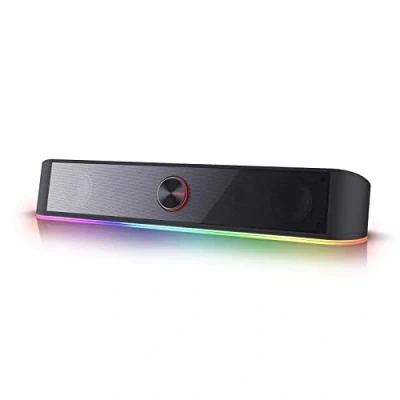 Obrázek Redragon GS560 Adiemus RGB Desktop Soundbar, 2.0 Kanal Computerlautsprecher mit dynamischer Lichtleiste Audio Light Sync/Display, Touch Control Hintergrundbeleuchtung Lautstärkeregler, USB Kable