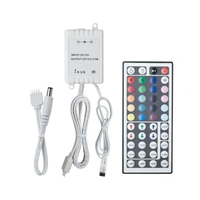 Obrázek Paulmann 70202 YourLED RGB ovladač pro LED pásek s infračerveným dálkovým ovládáním Stripe příslušenství bílý plast 12 V DC Spínání stmívání řízení programování