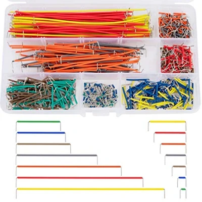 Obrázek QIMEI SHOP Jumper Kabel Kit Breadboard Wires Male zu 14 Verschiedene Längen Sortiert mit Kunststoffbox 560 Stück