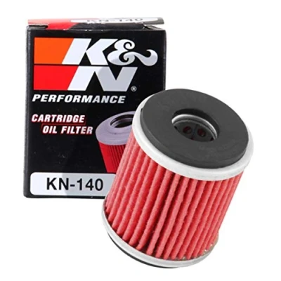 Obrázek K&amp;N Powersports olejový filtr kartuše 38 x 46 mm kompatibilní s Yamaha, Gas Gas, Husqvarna, Fantic (KN 140), červený