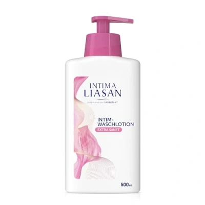 Obrázek Intima Liasan by Sagrotan intimní mycí mléko EXTRA SANFT jemná péče pro citlivou pokožku bez alkoholu, mýdla a barviv 1 x 500 ml