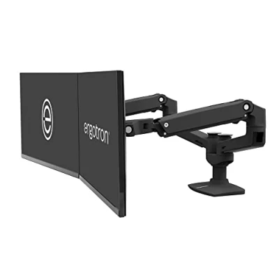 Obrázek ERGOTRON 45 492 216 LX Doppelschirmlösung für Tischmontage hoher Pfahl