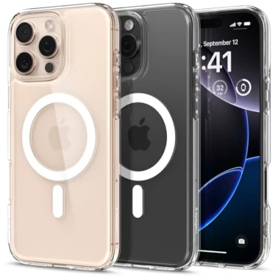 Obrázek Spigen Ultra Hybrid Magfit TPU Back Cover Průhledné Apple iPhone 16 Pro