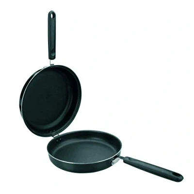 Obrázek ibili 407200 Bratpfannen Set &quot;Chef Style&quot; 20 / 24 cm, Aluminium, schwarz, 47 x 28.5 3.7 cm,2 Einheiten