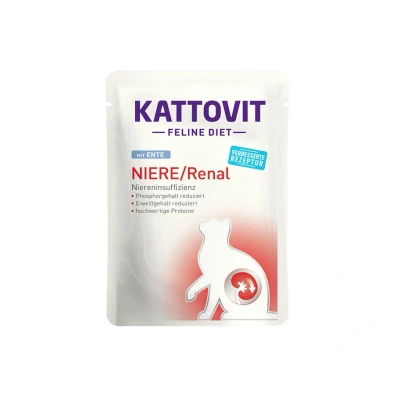 Obrázek Kapsička KATTOVIT Feline Diet Renal s kachnou 85g