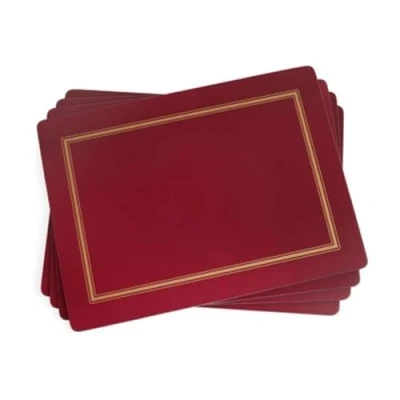 Obrázek Classic Burgundy stolní podložka 4 kusy (s) červená