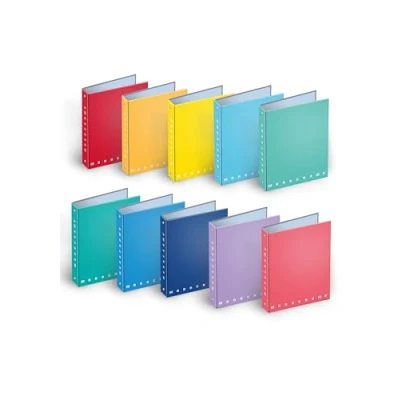 Obrázek Pigna Monocromo Multicolour Folder Folders (Multicolour, A4, 210 mm, 297 mm), 5 Stück