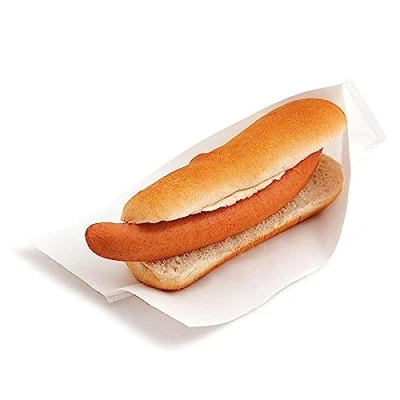 Obrázek Garcia de Pou 100 Einheit, geöffnet Pack Tasche für Häppchen, Hot Dogs in Box 35 gsm, 25 x 13/10 cm, Papier, weiß, 10 30 cm