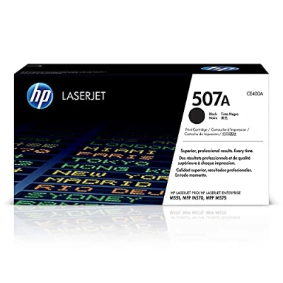 Obrázek HP 507A (CE400A) černý originální toner Pro Laserjet Enterprise M551, Color M575, 570, 5 500 stránek