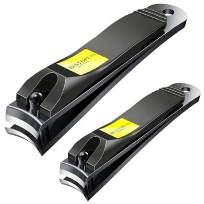 Obrázek BESTOPE pro Sada kleštiček na nehty Pilník Nail Clipper Kit a nohou kleštičky ostré kleště s kovovým pouzdrem (2 kusy)