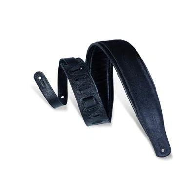 Obrázek Levy s Leathers PM32 pro BLK Garment Kůže popruh polstrováním Černá