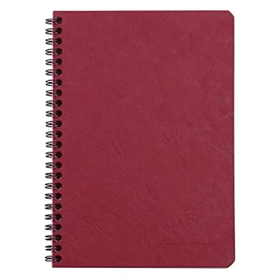Obrázek Clairefontaine 785322C spirálový sešit (DIN A5, 14,8 x 21 cm, Age Bag čtverečkovaný, 50 listů) 1 kus červený