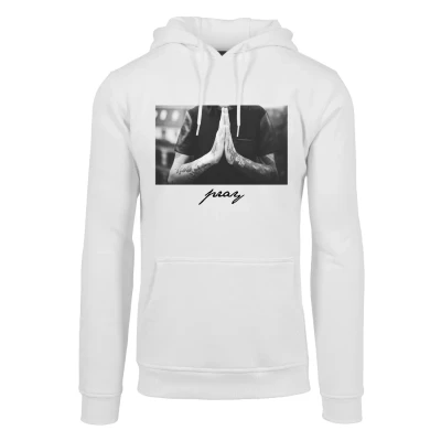 Obrázek Mister Tee PRAY Mikina s kapucí, Muži, Velikost: XXL, White