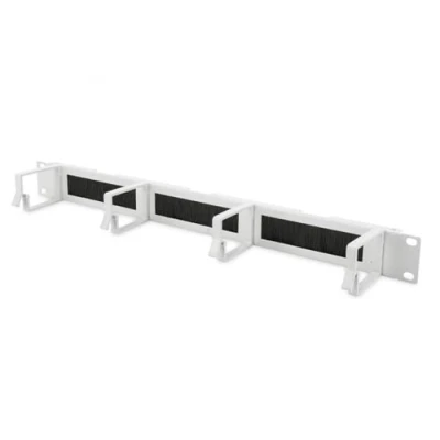 Obrázek DIGITUS Posouvací panel Pro kabely s provedením 1HE 4 vodicí úchyty 44 x 60 mm 19 palců síťové skříně a šedý