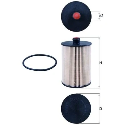 Obrázek Mahle Knecht KX 217D Palivový filtr